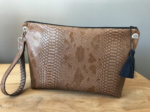 sac bandoulière en croco